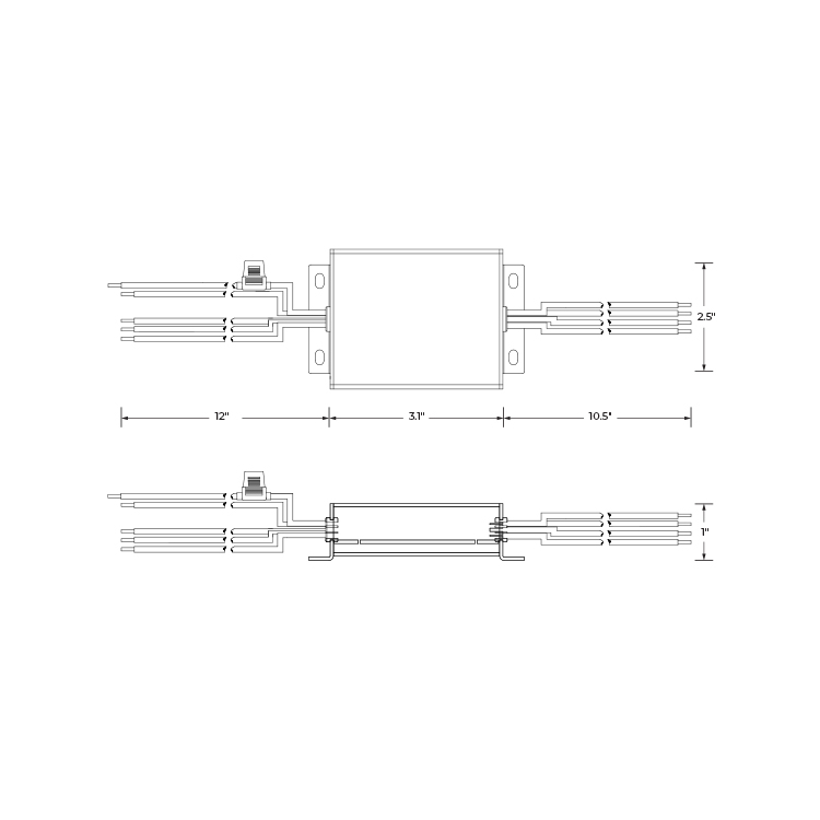 21080-18 RGBW Signal Amplifier Drawing 1