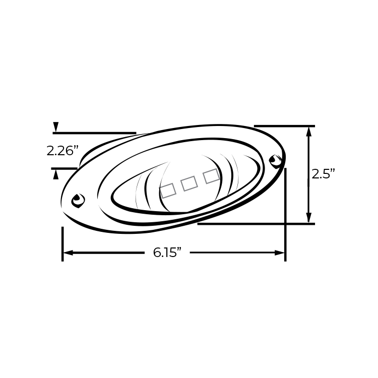 Flush Mount LED Docking Light dims 1