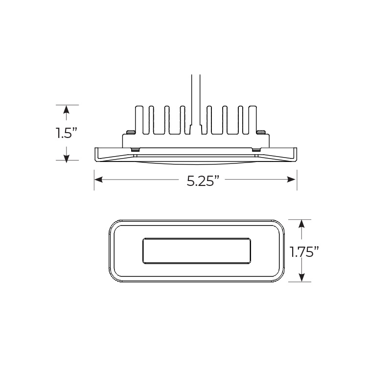 791X-FF-KKKK Flush Mount Line Drawing 1