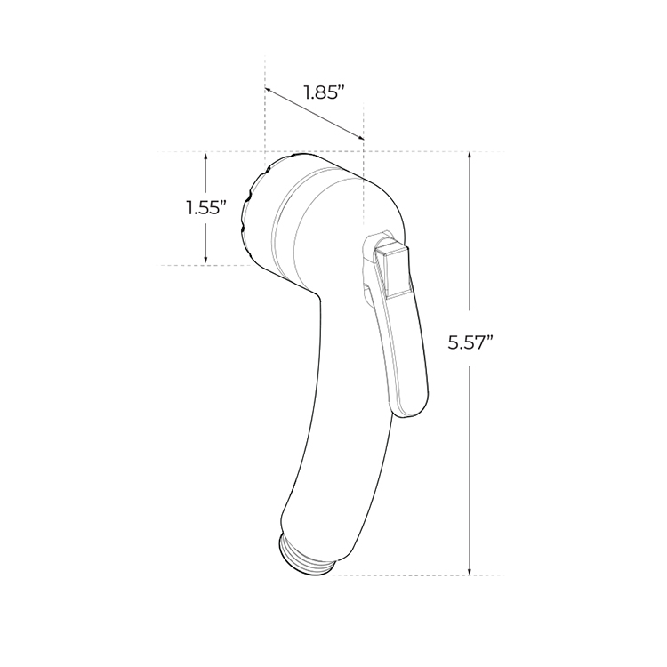 Exterior Shower Hose Dimensions 1