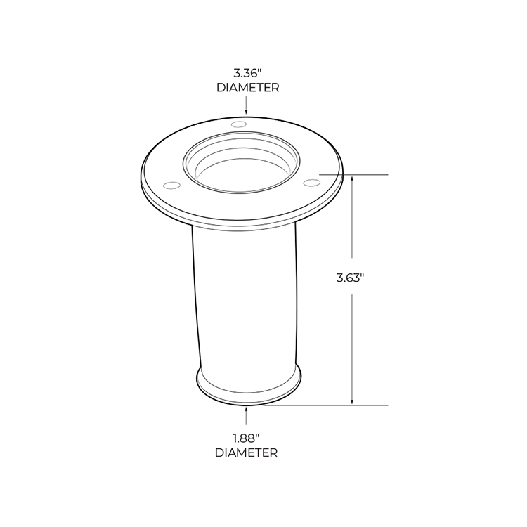 DuoFlo&trade; Sprayer Vertical Mount Dimensions 3