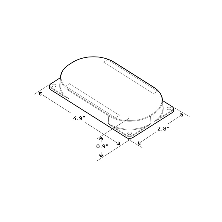 IC-REC-02-F MAX Undermount Rectangular Charger Line Dwg 3