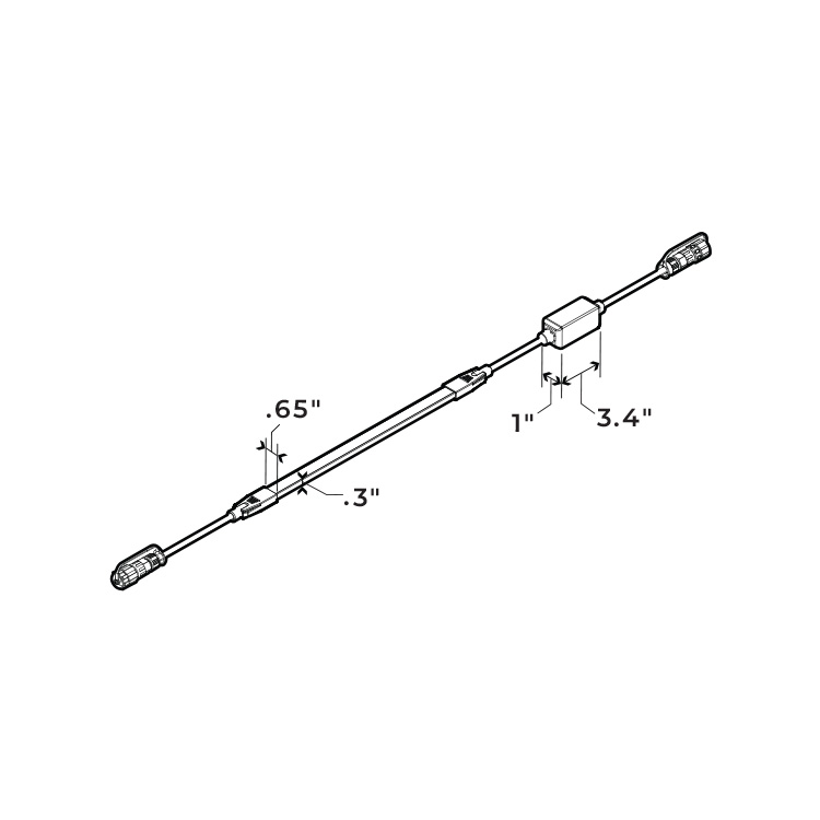Peak AC Flex Light Daisy Chain_Line Drawing 2