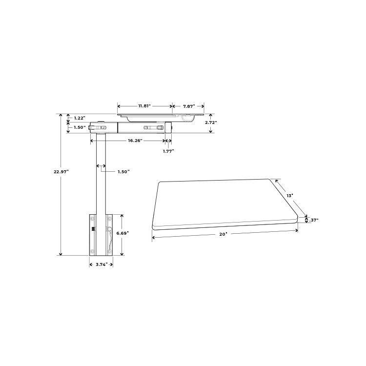 RTM_RV Side Table_Line Dwg_3Q Front 1