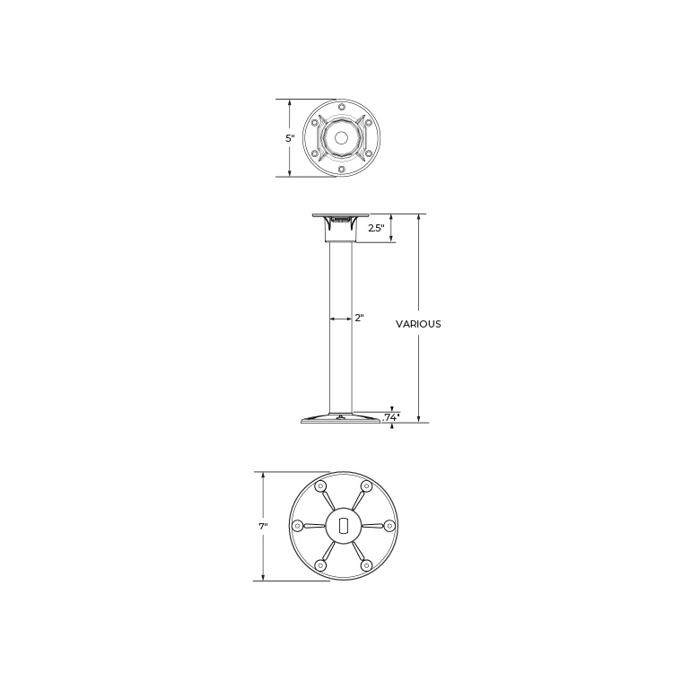 Redwood Table Leg System Dims 1