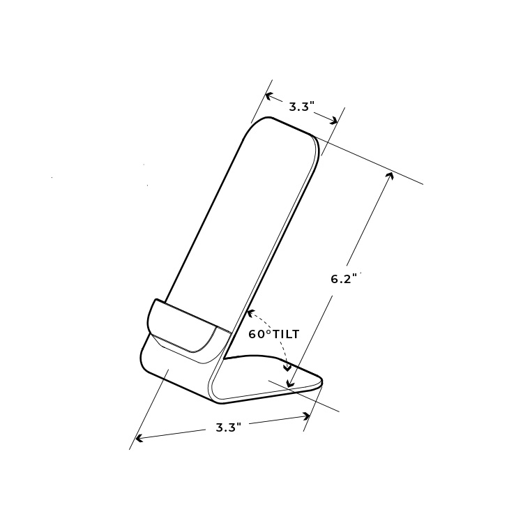 VPH Desktop Mount_Line Dwg 1